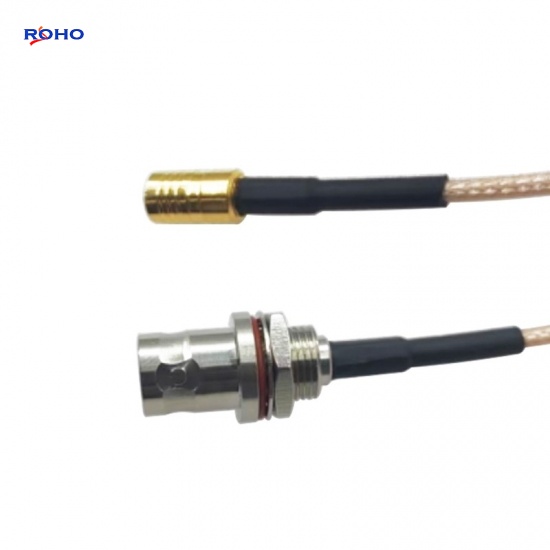 BNC Female to SMB Plug Cable Assembly with RG316 Cable