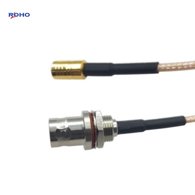 BNC Female to SMB Plug Cable Assembly with RG316 Cable