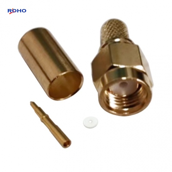 SMA Male Crimp Connector for RG58 Cable