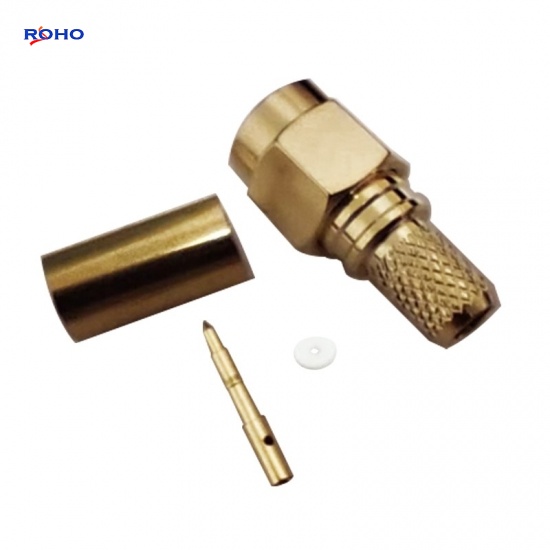 SMA Male Crimp Connector for RG58 Cable