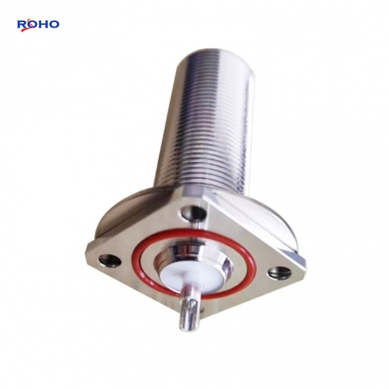 N Type Female 4 Hole Flange Coaxial Connector