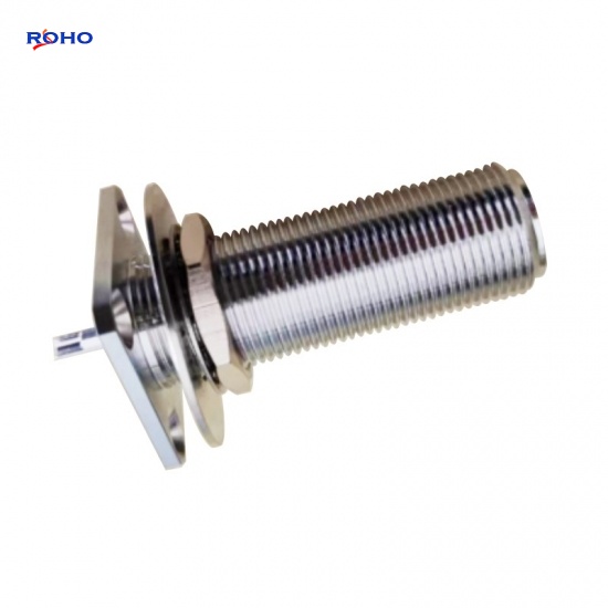 N Type Female 4 Hole Flange Coaxial Connector