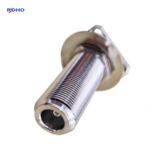 N Type Female 4 Hole Flange Coaxial Connector