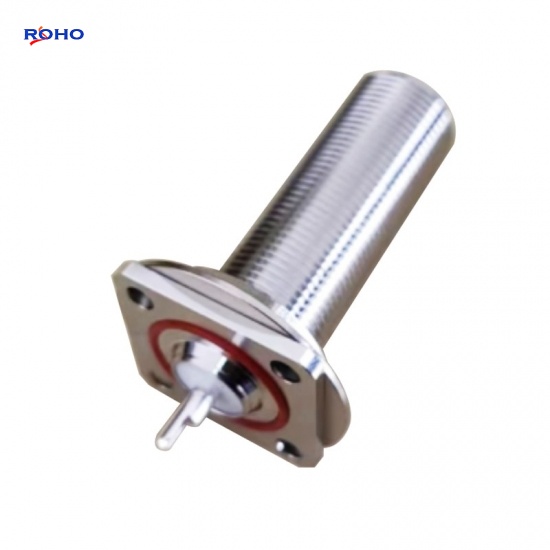 N Type Female 4 Hole Flange Coaxial Connector