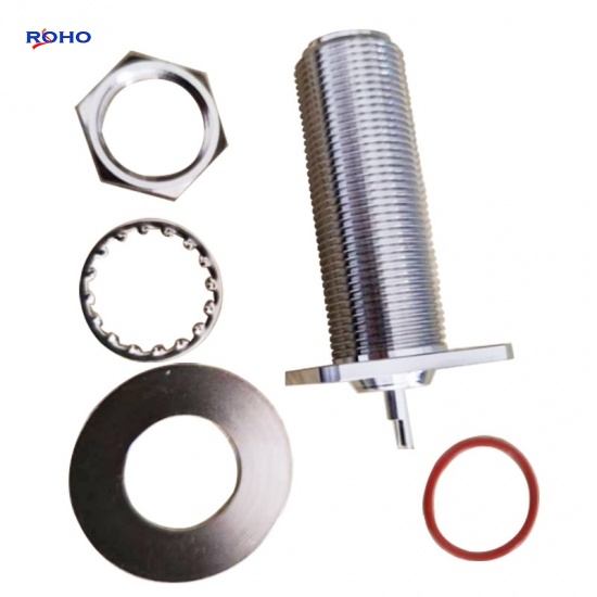 N Type Female 4 Hole Flange Coaxial Connector