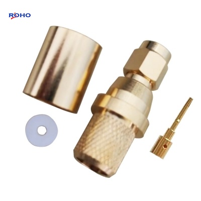 RP SMA Male Connector for RG214 Cable