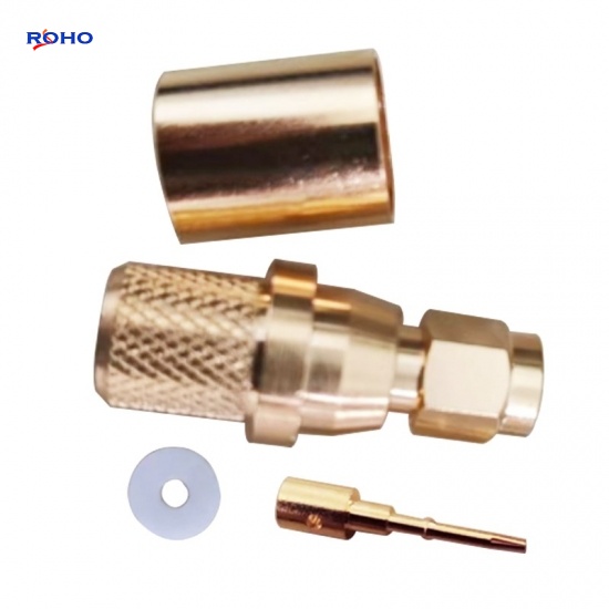 RP SMA Male Connector for RG214 Cable