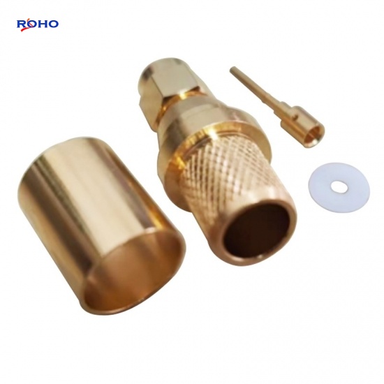 RP SMA Male Connector for RG214 Cable