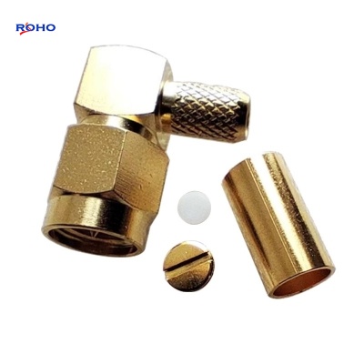 SMA Male Right Angle Connector for RG58 Cable