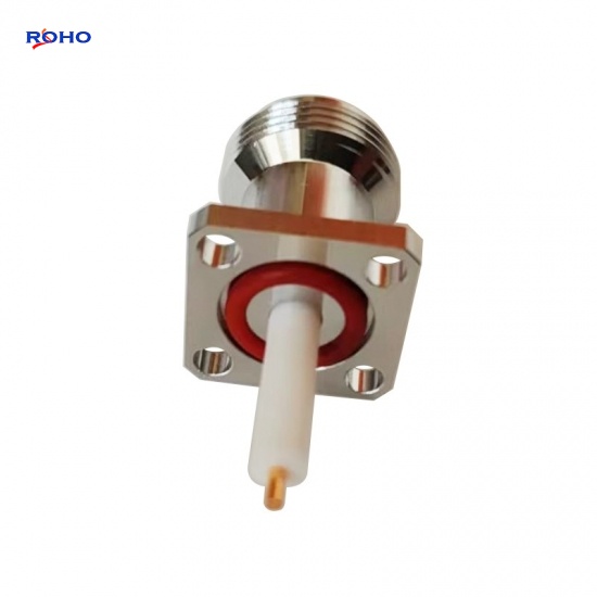N Type Female 4 Hole Flange Connector