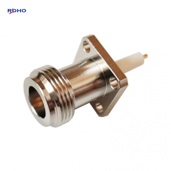 N Type Female 4 Hole Flange Connector