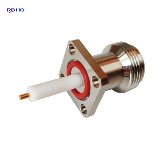 N Type Female 4 Hole Flange Connector