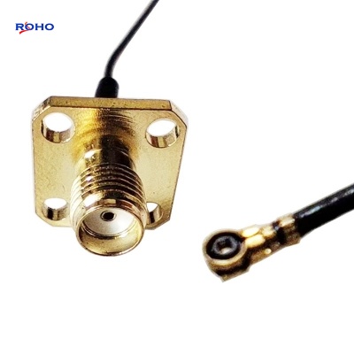 SMA Female 4 Hole Flange to MHF4 Cable Assembly