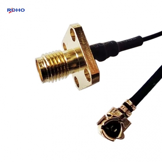 SMA Female 4 Hole Flange to UFL Cable Assembly