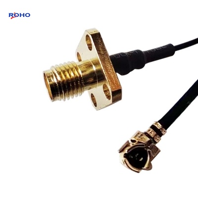 SMA Female 4 Hole Flange to UFL Cable Assembly