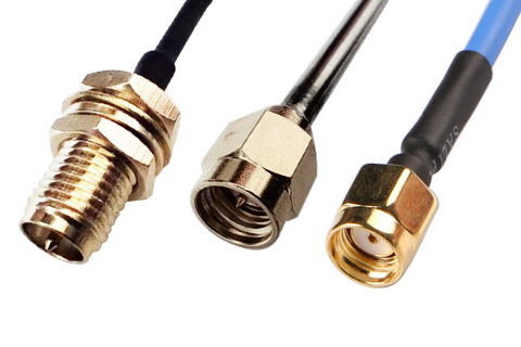 What types of coaxial cables are SMA Connectors usually connected to?